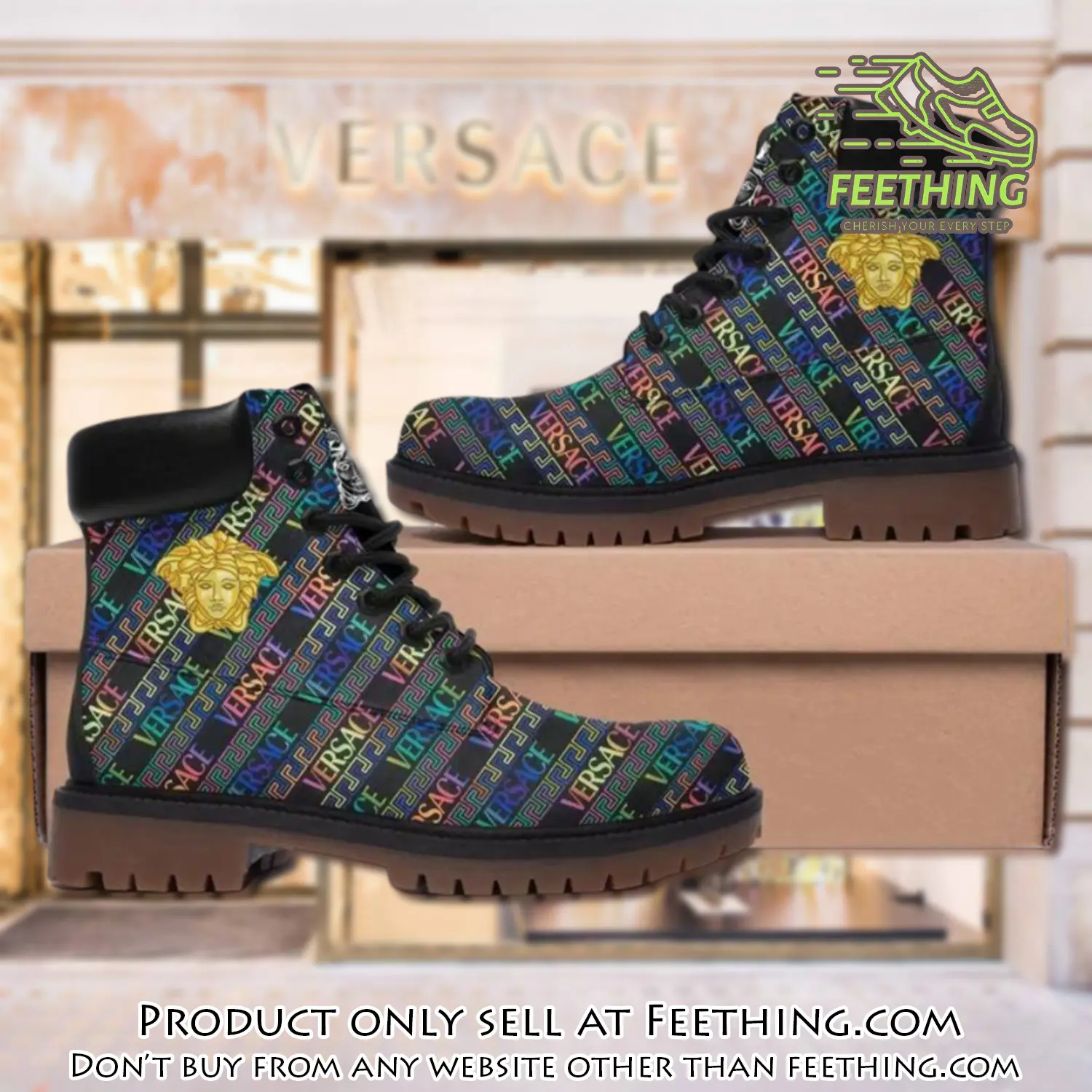 Gianni versace medusa multicolor luxury brand boots premium gifts for men women ft3556647